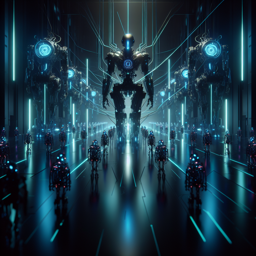 産業を占領するAIロボット